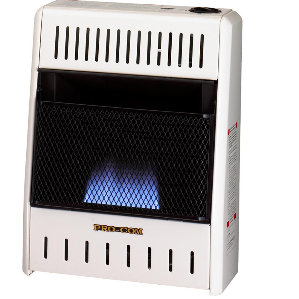UPC 800084000114 product image for ProCom 6,000 BTU Blue Flame Ventless Natural Gas Heater, White | upcitemdb.com