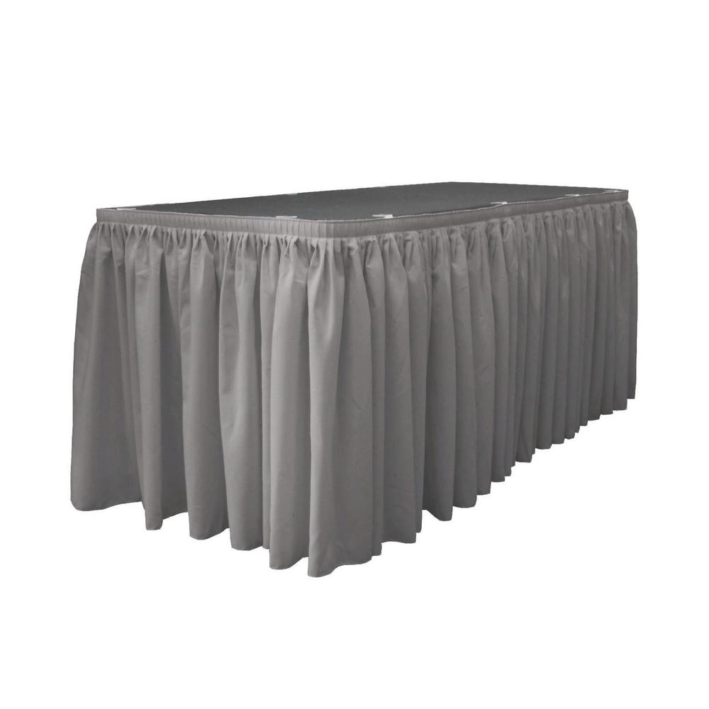 large grey tablecloth