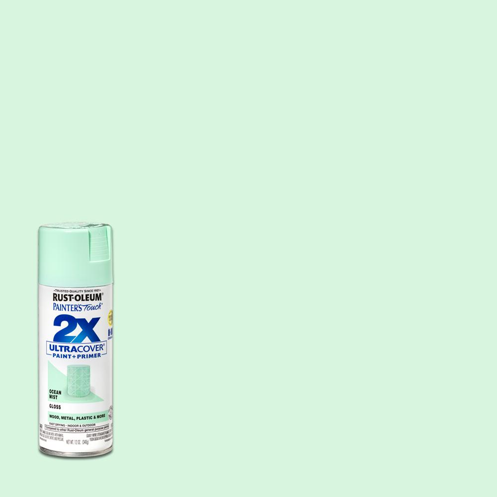 Rust Oleum Painter S Touch 2x 12 Oz Gloss Ocean Mist General Touch 2x 12 Oz Gloss Ocean Mist