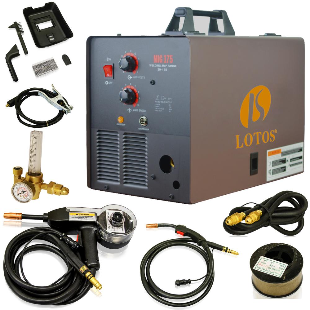 Lotos 50 Amp Non-Touch Pilot Arc Plasma Cutter, 200 Amp TIG/Stick