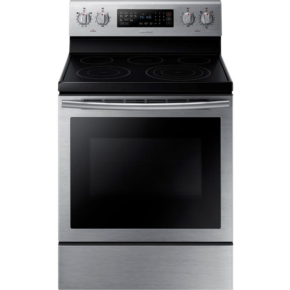 samsung oven samsung 30 in 5 9 cu ft electric range with self cleaning convection oven in stainless steel samsung oven samsung 30 in 5 9 cu ft electric range with self cleaning convection oven in stainless steel