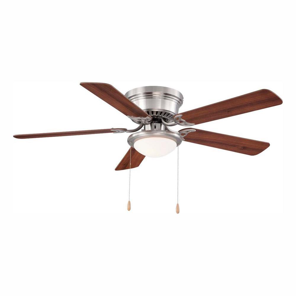 Details About Hampton Bay Southwind Ceiling Fan 52 In Led Indoor Brushed Nickel W Light Kit