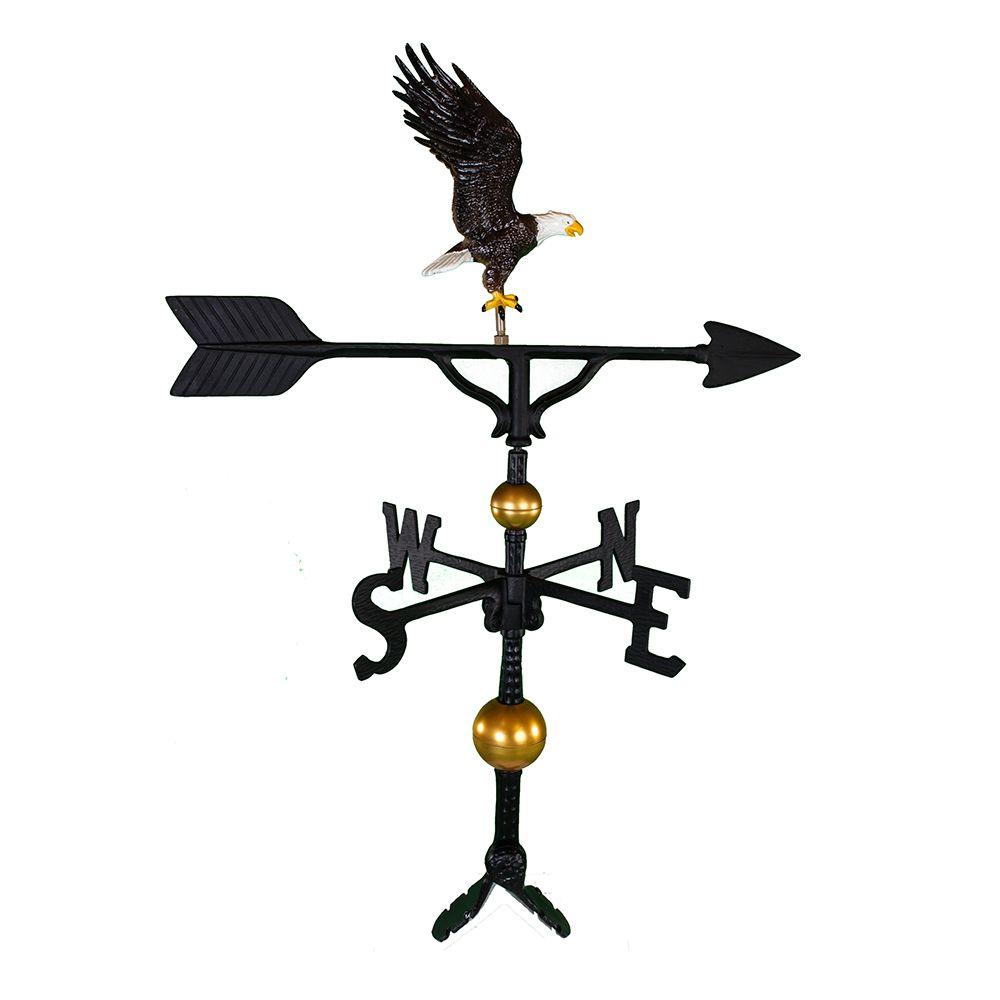 Montague Metal Products 32 in. Deluxe Black Full Bodied Eagle