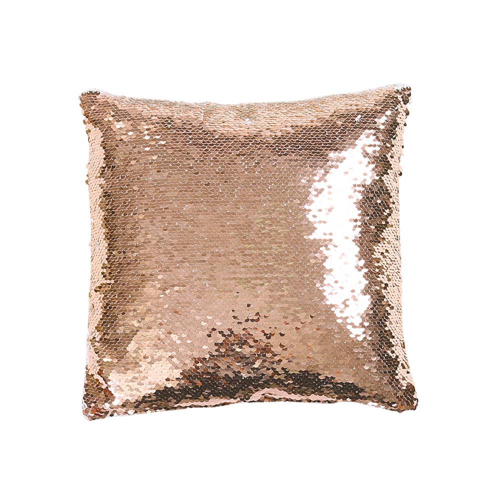 Mermaid Sequins Blush White Single 16 In X Decorative Pillow Mermaid Sequins Blush White Single 16 In X Decorative Pillow