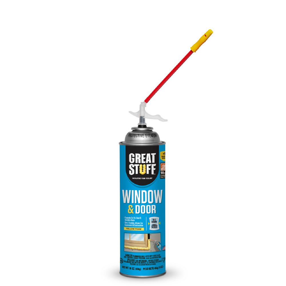 16 oz. Window and Door Insulating Foam Sealant with Quick Stop Straw