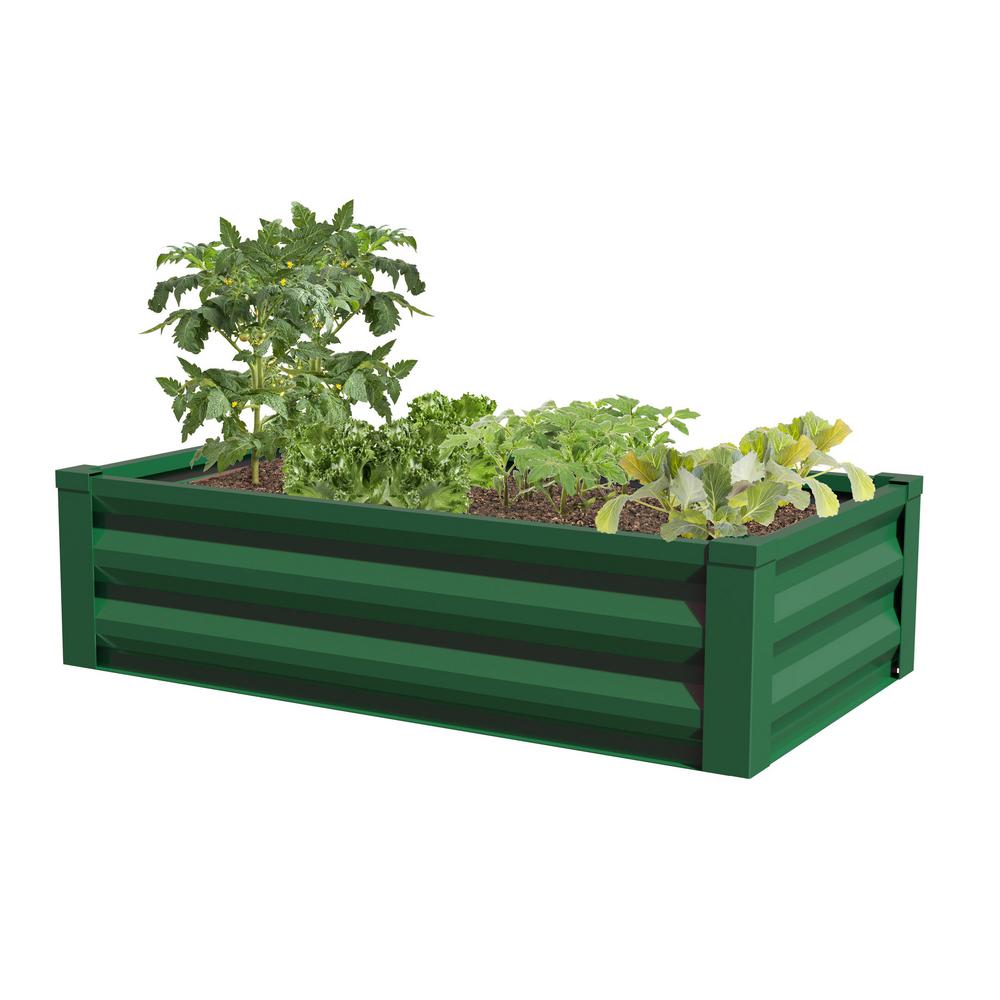Panacea 48 In X 24 12 Green Metal Raised Garden Bed Planter With Liner 83394 The Home Depot - Home Depot Garden Bed Liner Panacea 48 In X 24 12 Green Metal Raised Garden Bed Planter With Liner 83394 The Home Depot - Home Depot Garden Bed Liner