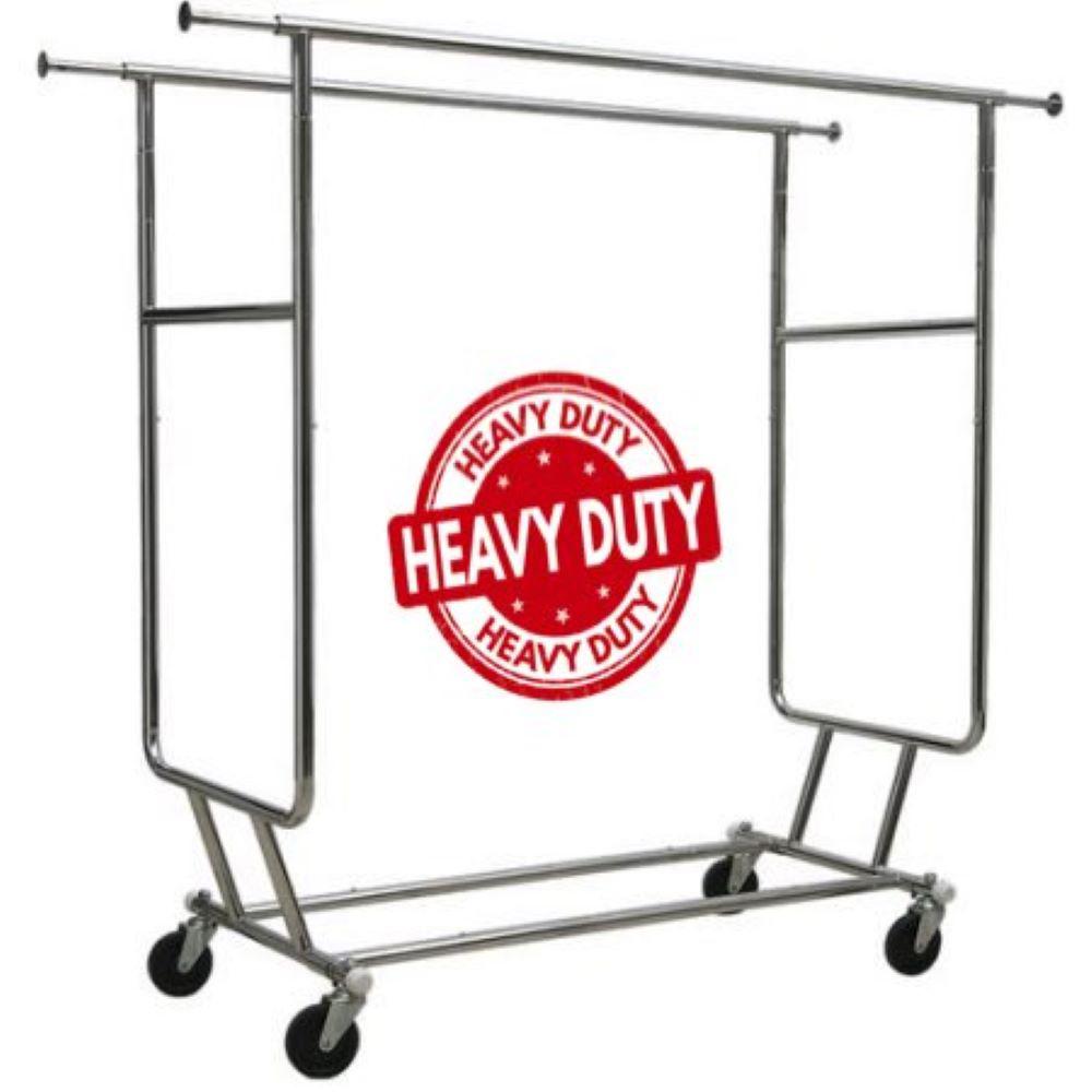 Only Hangers Commercial Grade Heavy Duty Double Rail Rolling ...