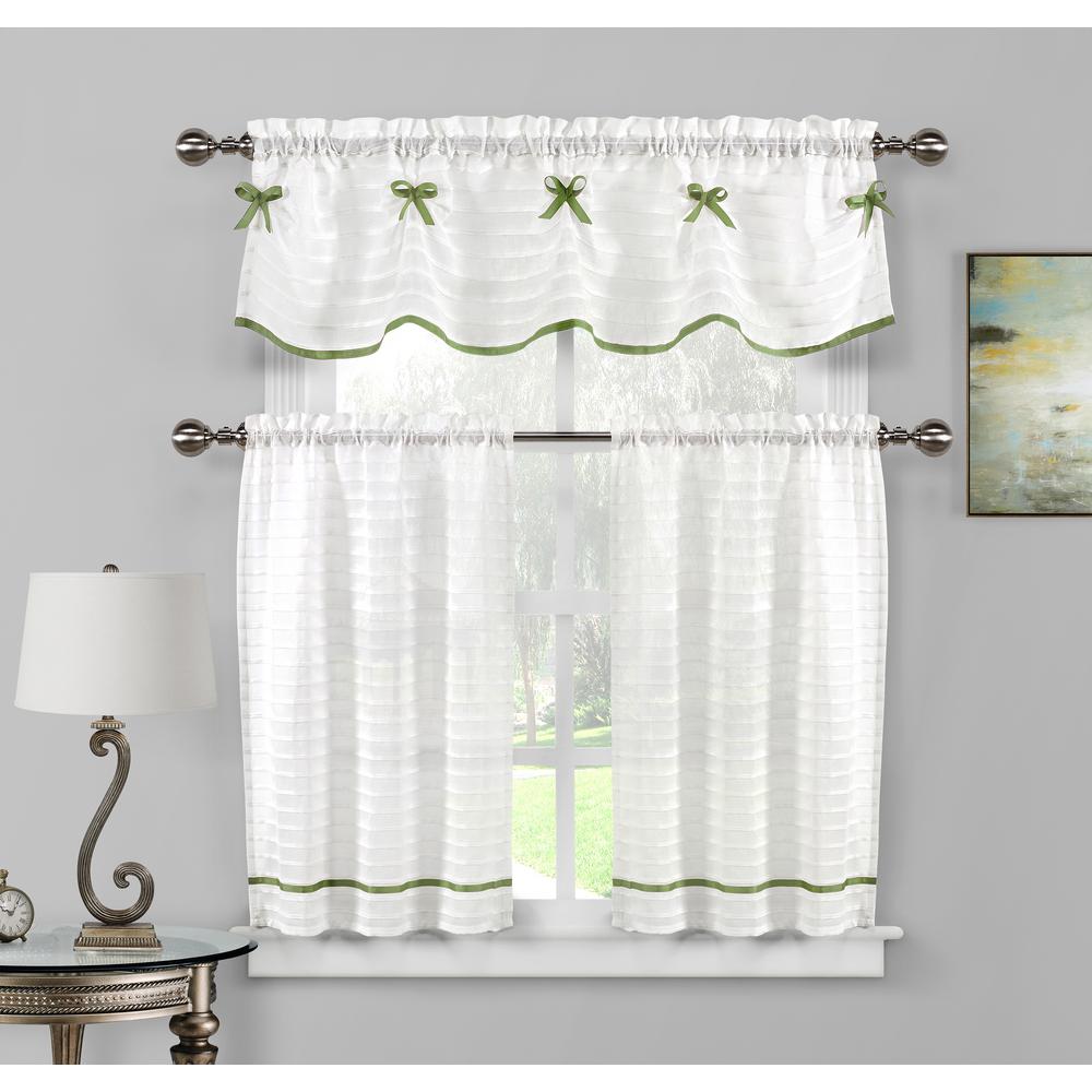 white cotton valance curtains