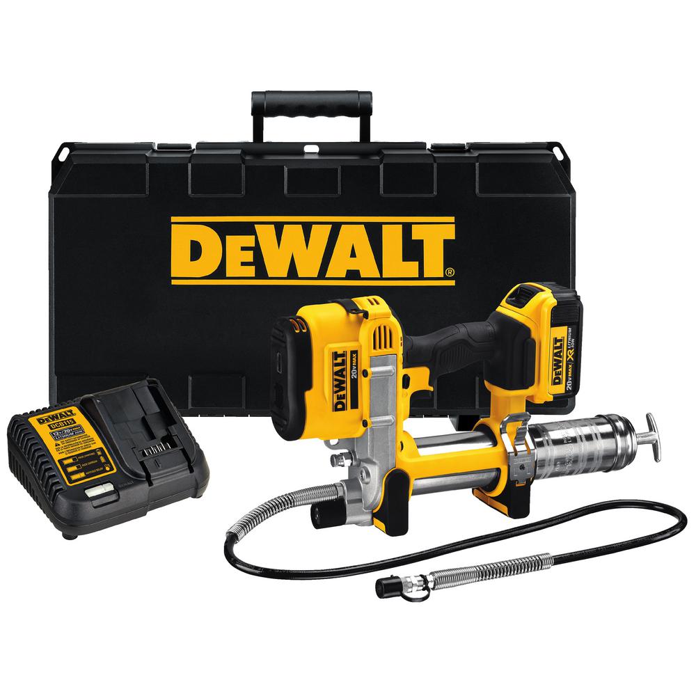 DeWalt DCGG571M1 Cordless Grease Gun + Dewalt DCF887B Impact Driver