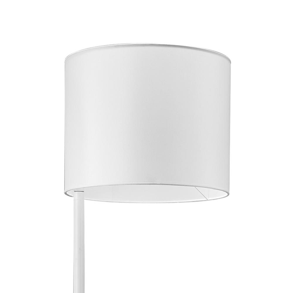 Globe Electric Hansen 62 In White Shelf Floor Lamp With Cec Title Led Bulb Included The Home Depot