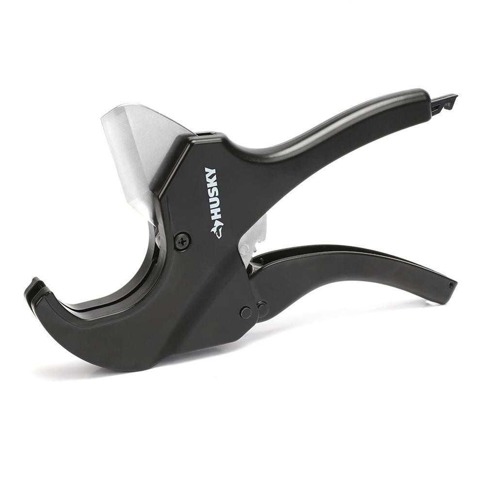 Husky 2 in. Ratcheting PVC Cutter and Blade Combo-90120 - The Home Depot