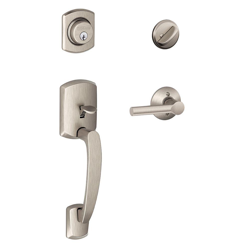 Schlage Greenwich Satin Nickel Single Cylinder Deadbolt With