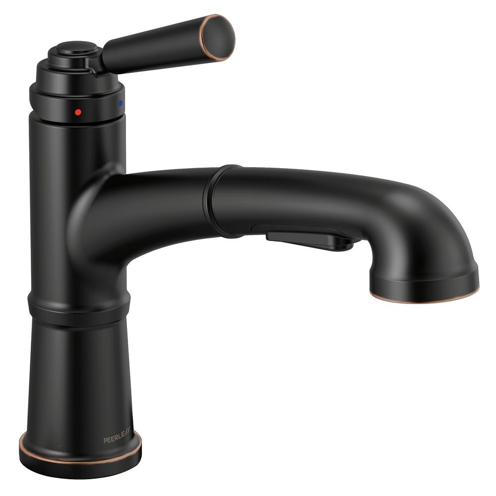 Peerless Westchester SingleHandle PullOut Sprayer Kitchen Faucet in Oil Rubbed BronzeP6923LF