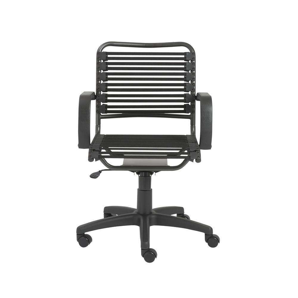 Eurostyle Bungie Black Flat Mid Back Office Chair 02572blk The Eurostyle Bungie Black Flat Mid Back Office Chair 02572blk The Home Depot