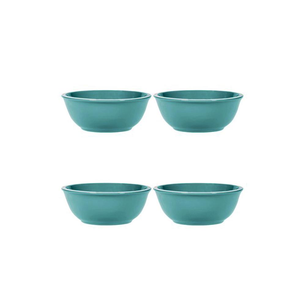 HOME ESSENTIALS & BEYOND 6 in. Blue Soup Bowls (Set of 4)-22081 - The