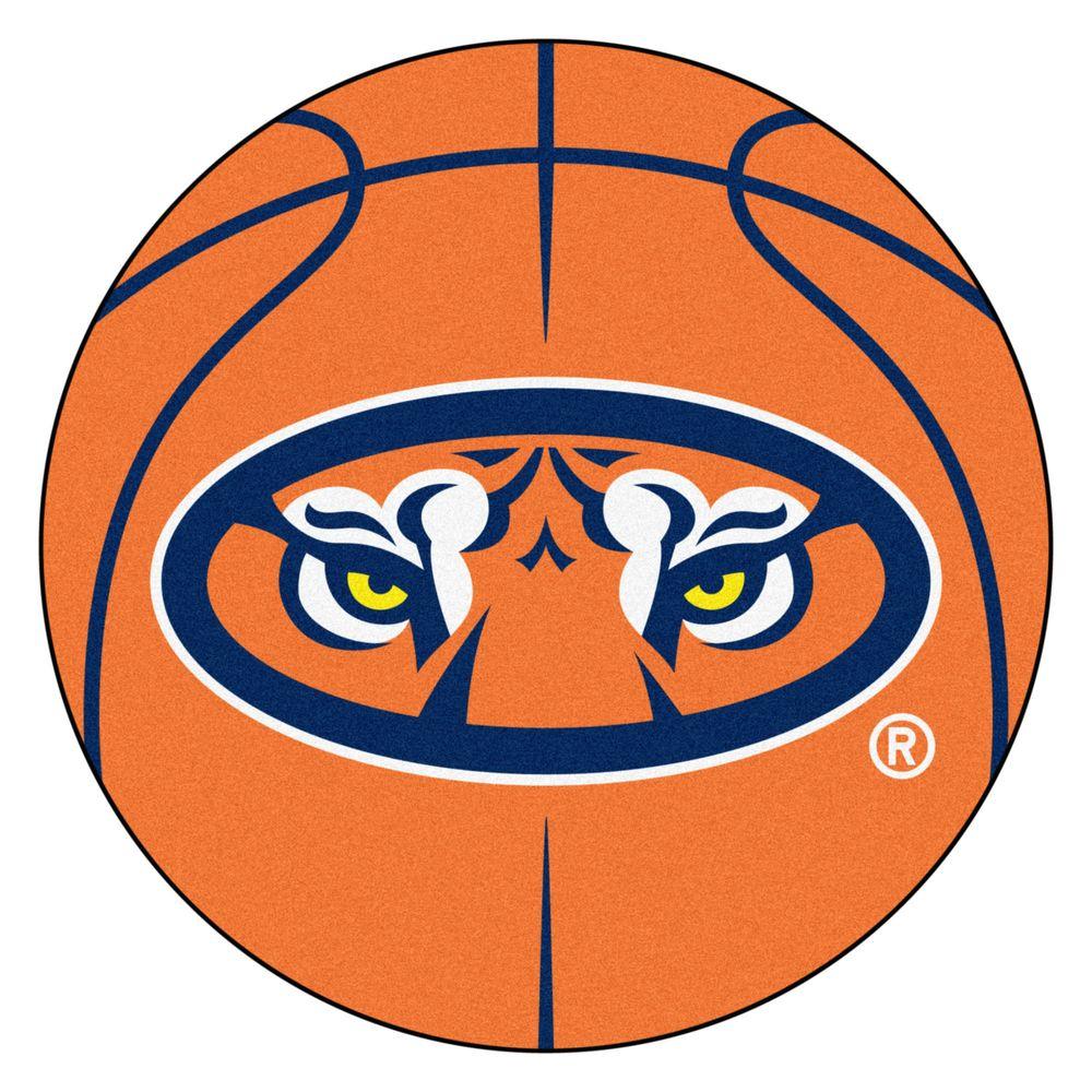 FANMATS NCAA Auburn University Tigers Logo Orange 2 ft. x 2 ft. Round