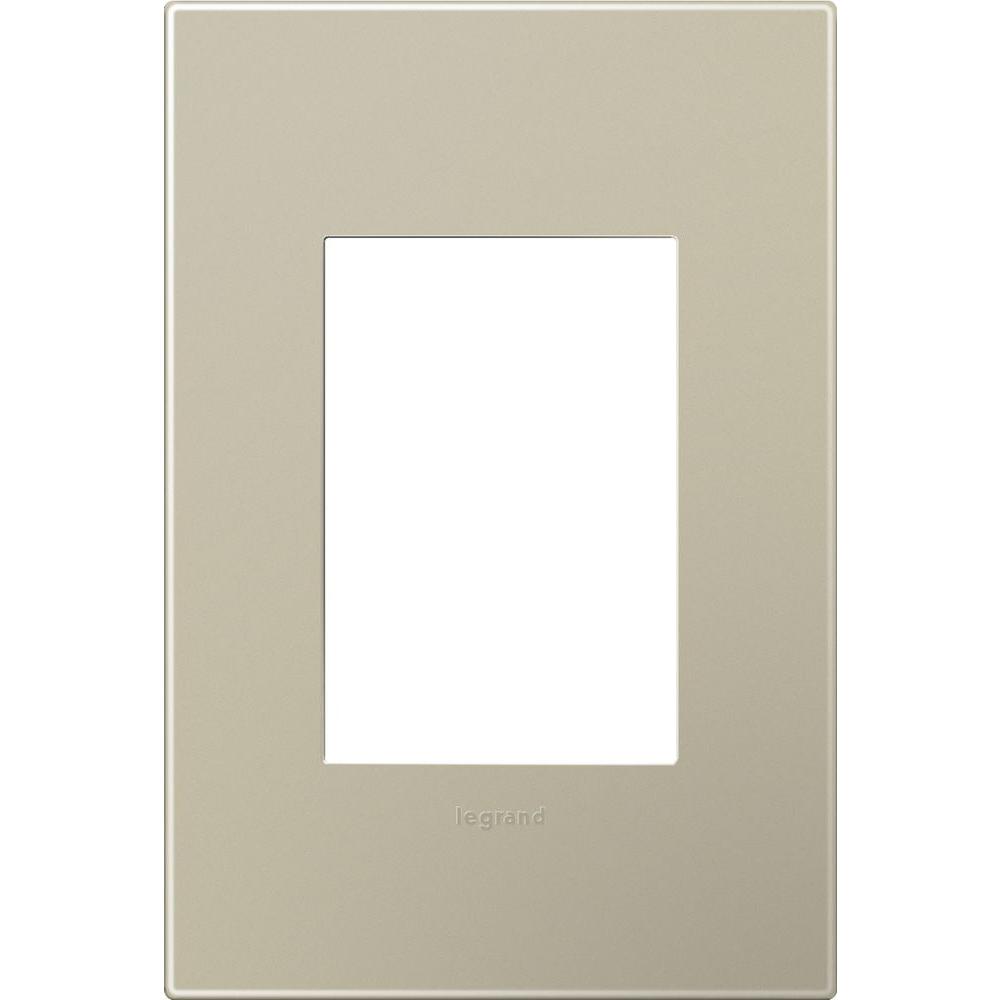 Legrand Adorne 1-Gang 3 Module Wall Plate - Titanium-AWP1G3TM4 - The ...