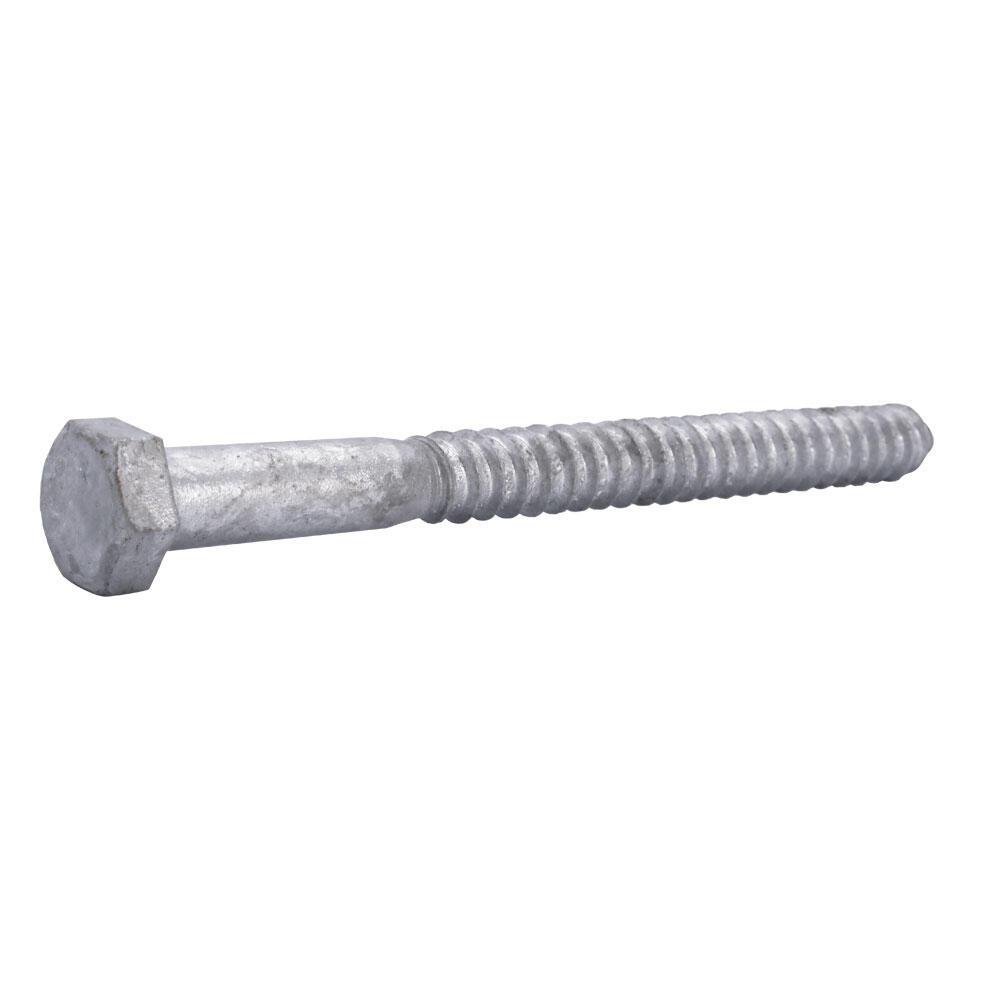 Lag Bolt Screw Hot Dipped Galvanized A307 Alloy Steel 5/8 x 6" Qty 50 