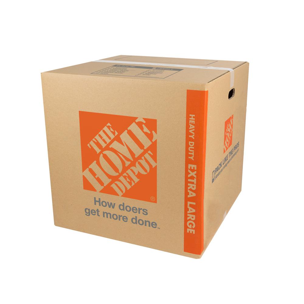 Heavy Duty Heavy Duty Box Extra Large Moving Boxes Moving Supplies The Home Depot