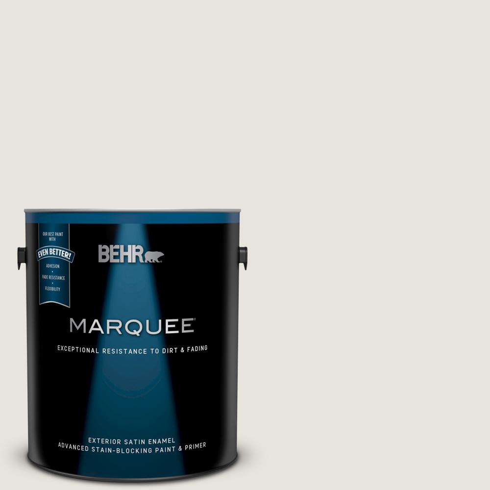 BEHR MARQUEE 1 gal. PPU2413 White Pepper Satin Enamel Exterior Paint