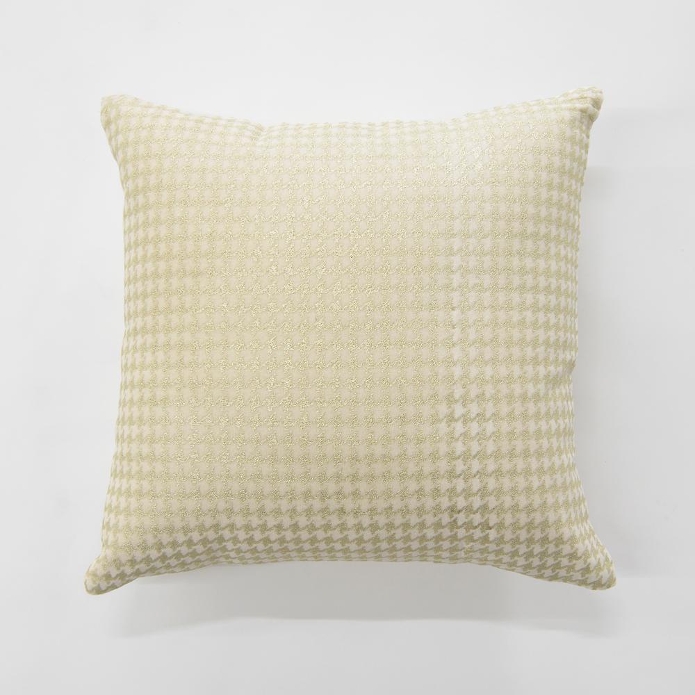 Best Home Fashion Small Metallic Houndstooth Cream Velvet Pillow Best Home Fashion Small Metallic Houndstooth Cream Velvet Pillow Nsm5086 The Depot