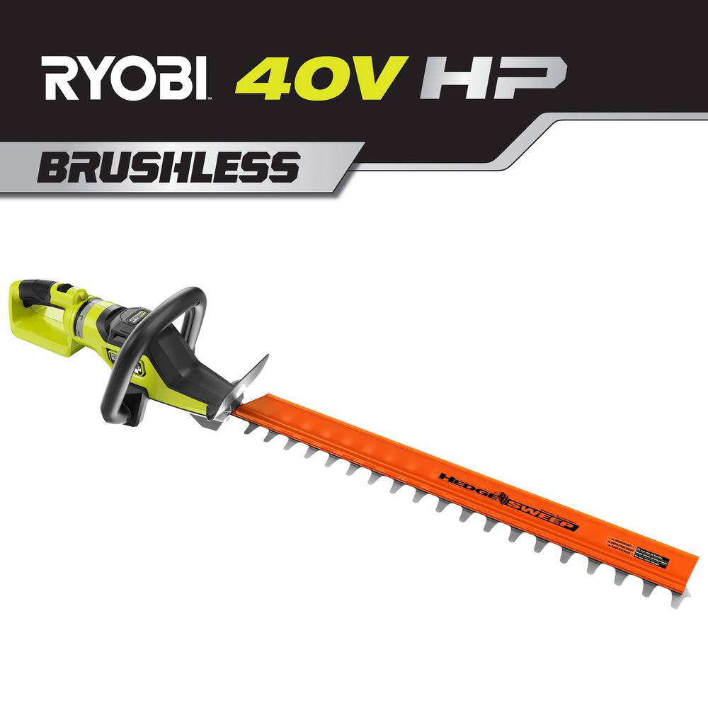 Ryobi 26 In 40 Volt Hp Brushless Lithium Ion Cordless Hedge Trimmer