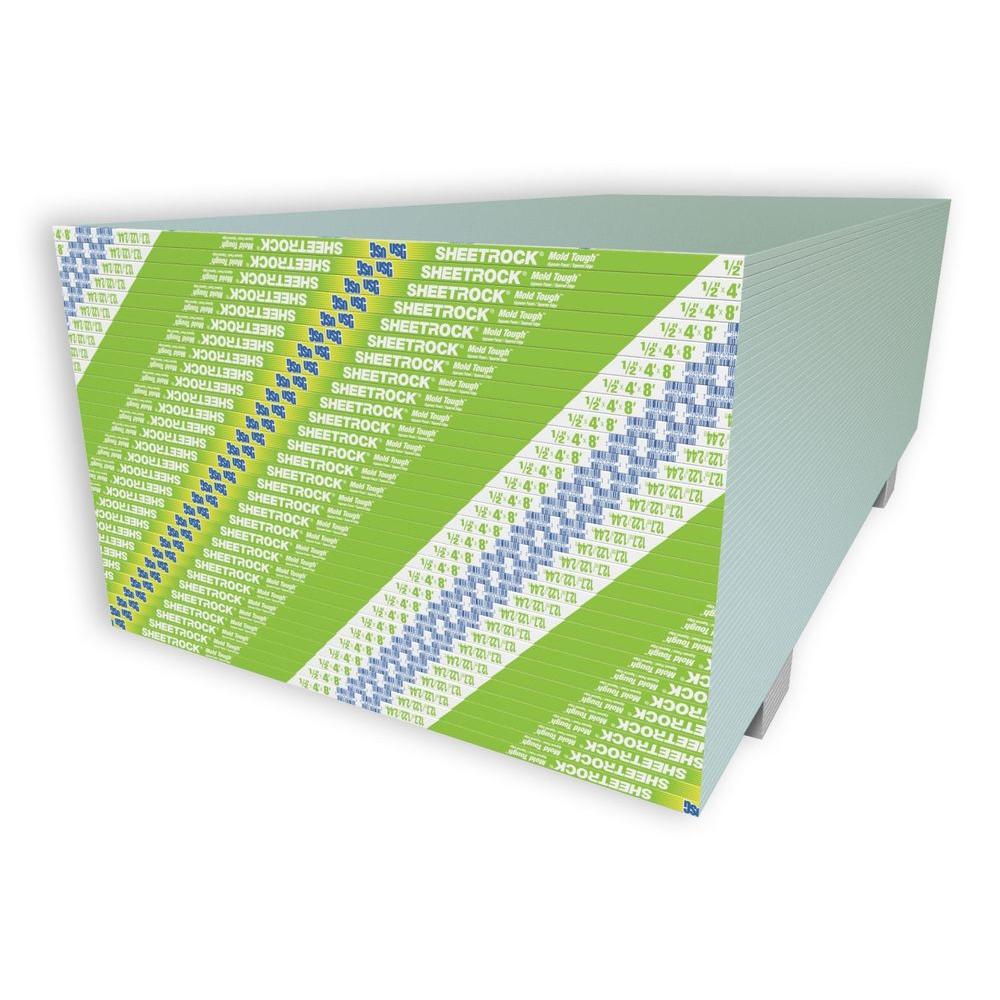 Sheetrock Mold Tough 1/2 in. x 4 ft. x 8 ft. Gypsum Board14301211708