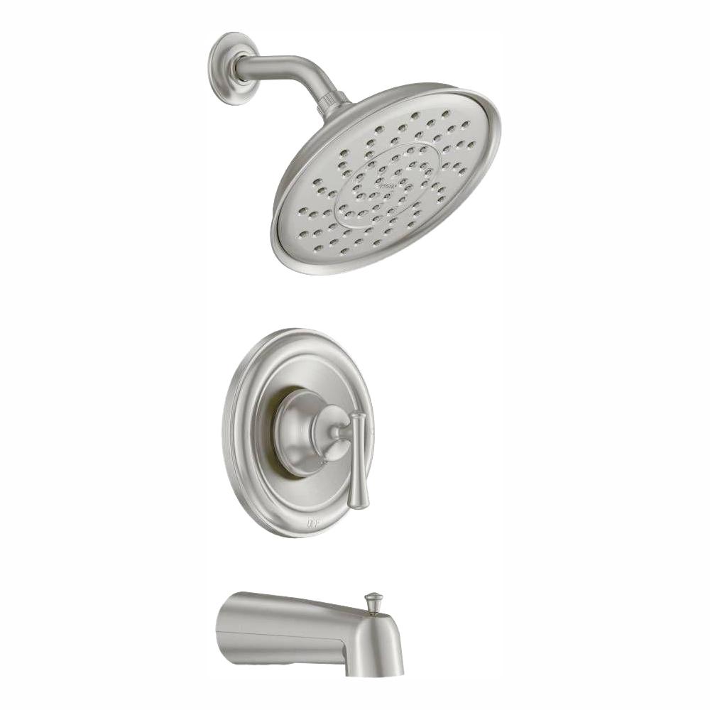 Moen Banbury Tub And Shower Faucet With Valve In Spot Resist