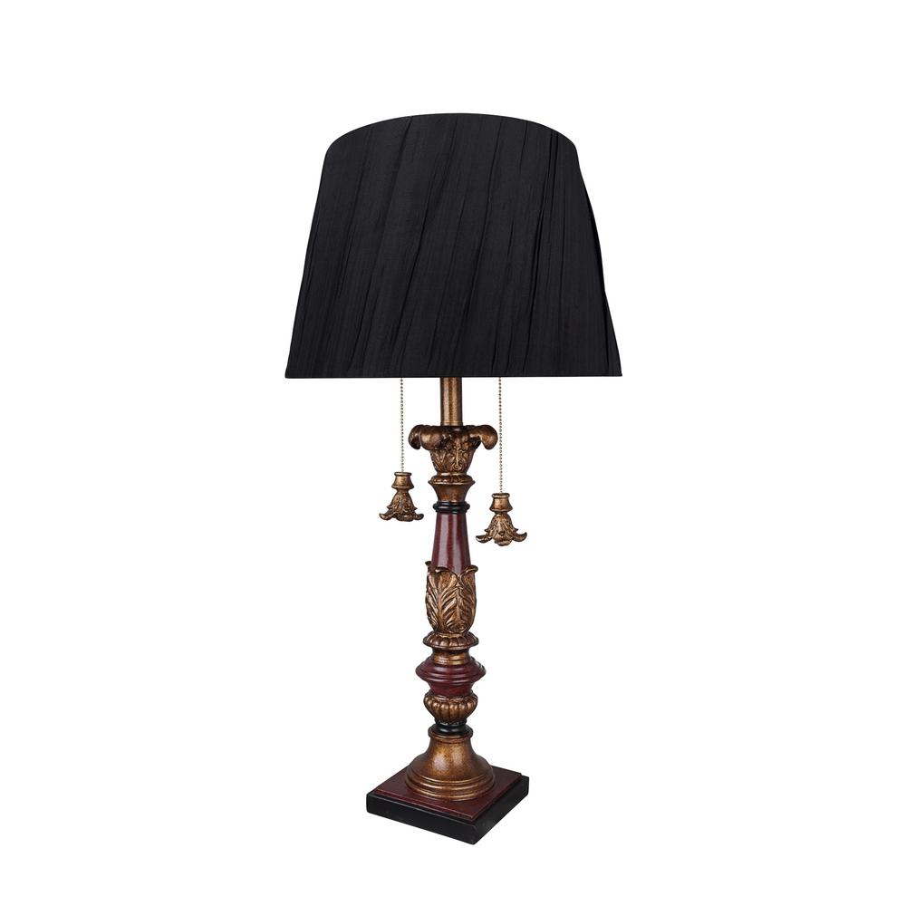 Aspen Creative Corporation 33 In Antique Red And Gold Metal Antique Red And Gold Metal