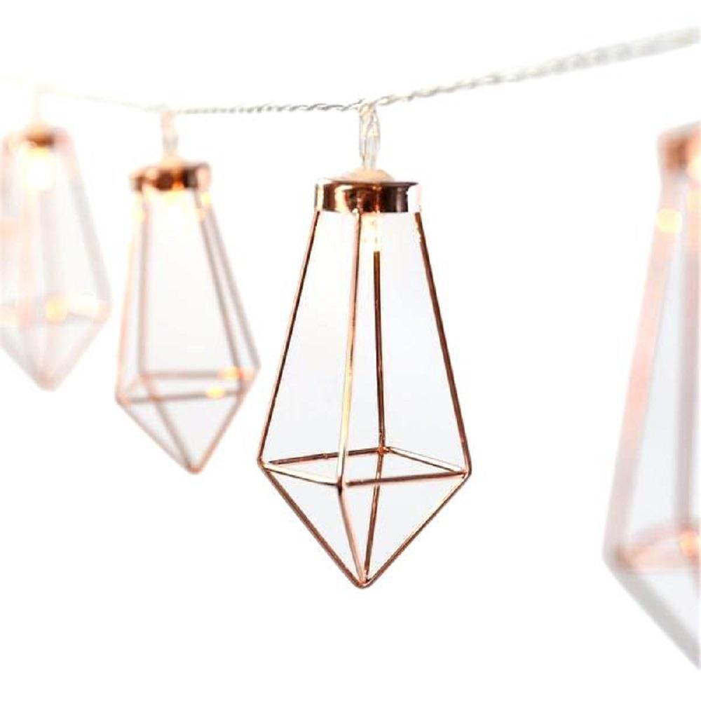 rose gold geometric light