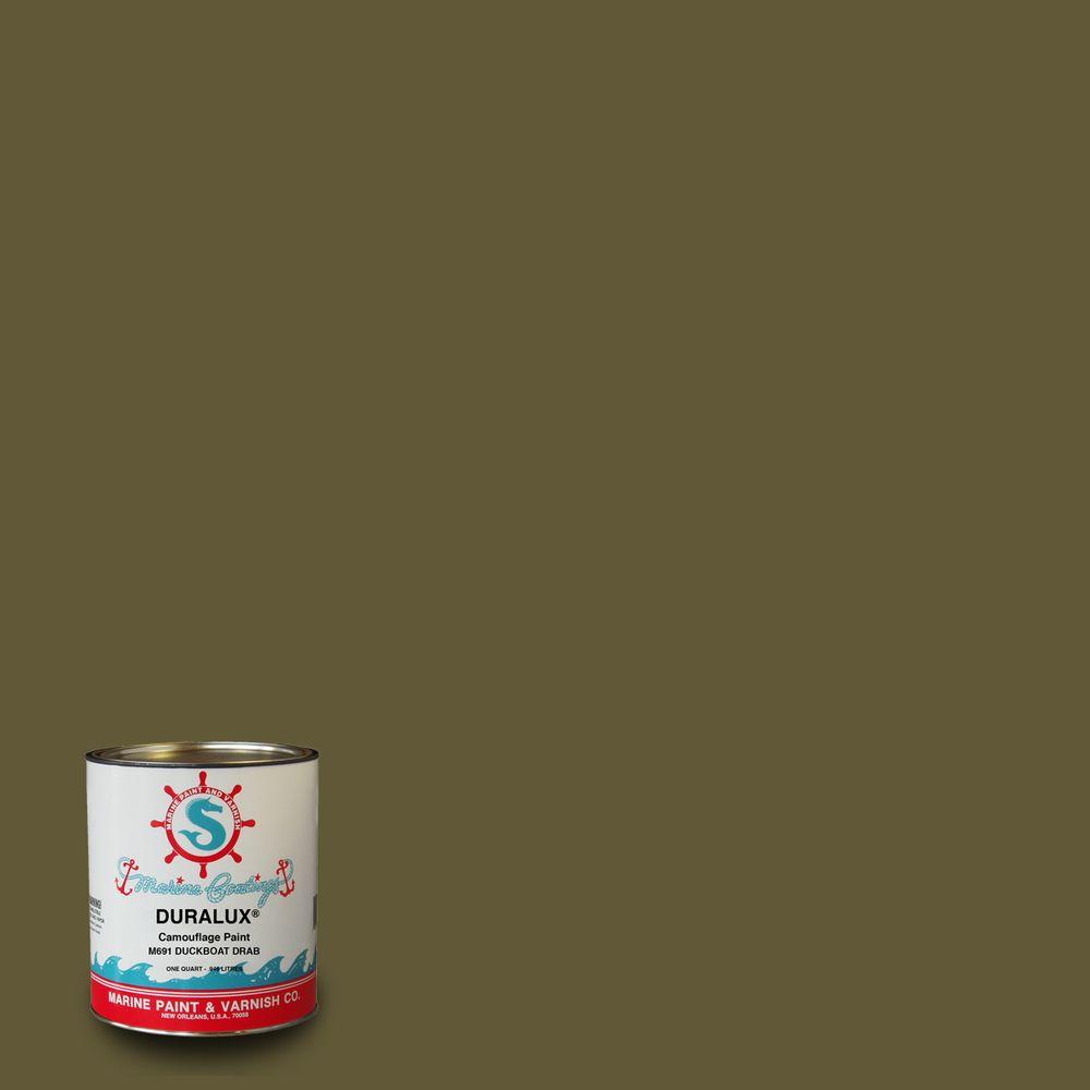 Duralux Marine Paint 1 gal. Camouflage Duck Boat Drab Marine Flat