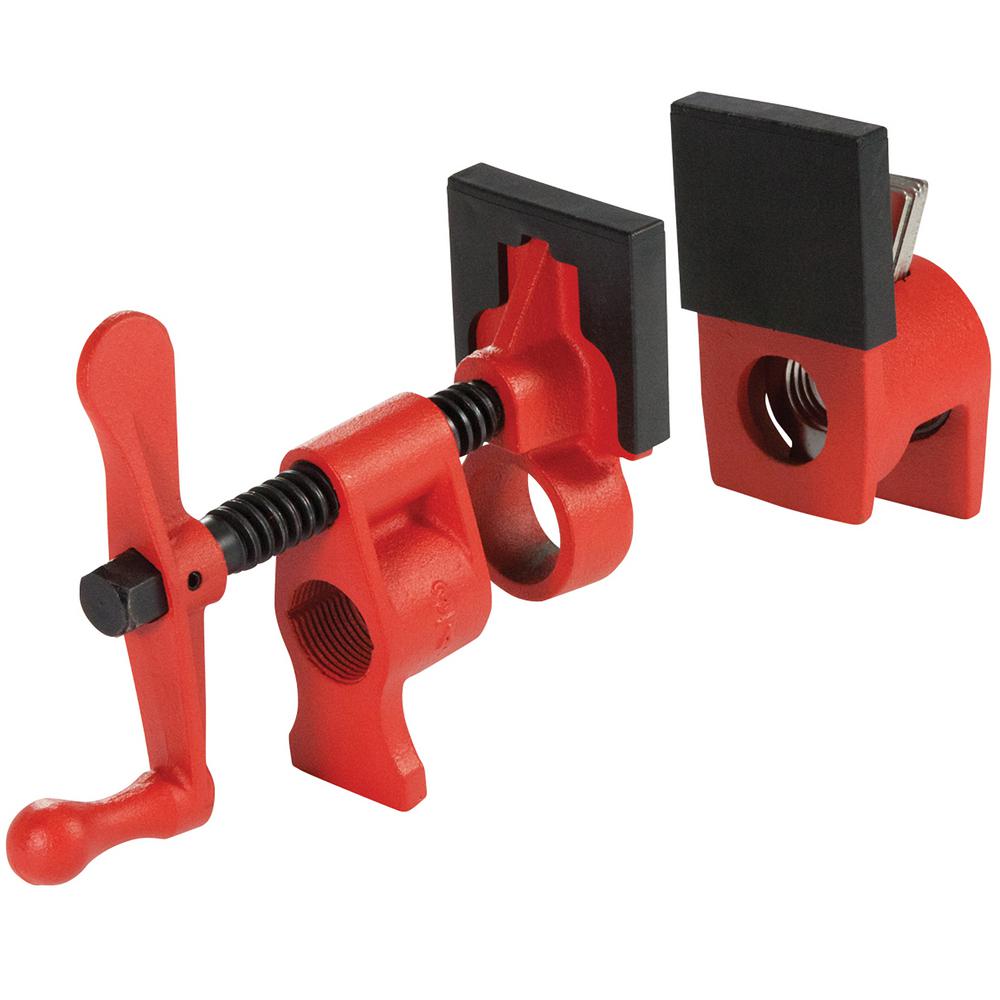 Bessey B-EC3 2-1//2-Inch 3-Way Steel C-Frame Drop Forged Edge spindled Clamp