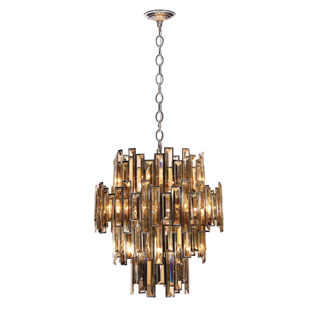 Crystal Eurofase Chandeliers Lighting The Home Depot Vienna Collection 12 Light Chrome Chandelier With Crystal Shade