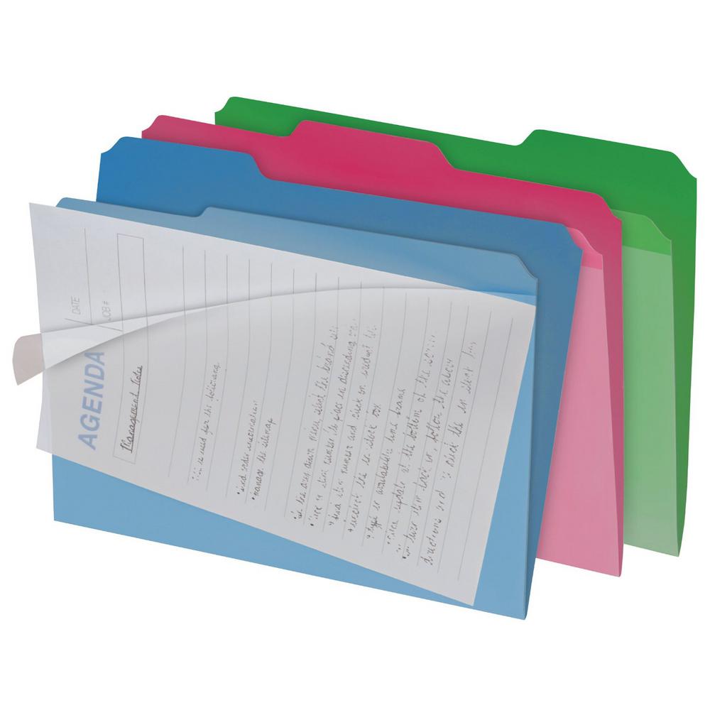 Find It Clearview Interior File Folder 6 pk in Colors by Find It