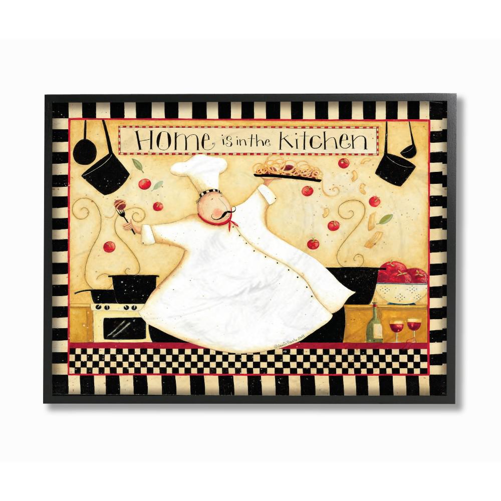 The Stupell Home Decor Collection 11 In X 14 In Home Is In The Kitchen By Dan Dipaolo Wood Framed Wall Art Kwp 934 Fr 11x14 The Home Depot