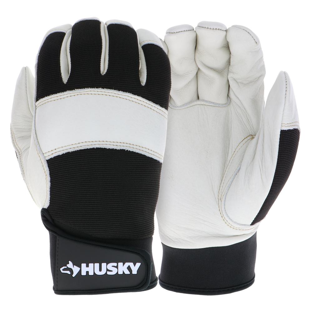 husky fingerless work gloves