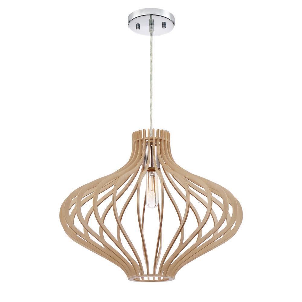 Designers Fountain Sanaa 1 Light Kula Wood Hanging Pendant 3548 317 Designers Fountain Sanaa 1 Light Kula Wood Hanging Pendant