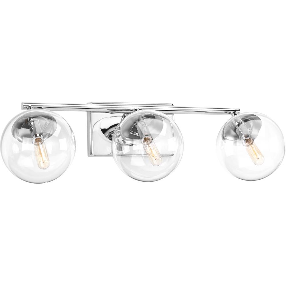 Progress Lighting Mod Collection 3 Light Polished Chrome Bathroom