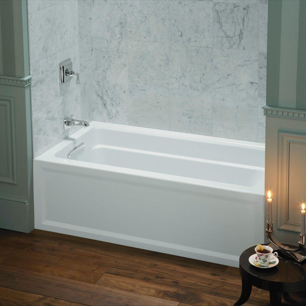 Kohler Archer 60 In X 32 Ada Acrylic Alcove Bathtub With Kohler Archer 60 In X 32 Ada