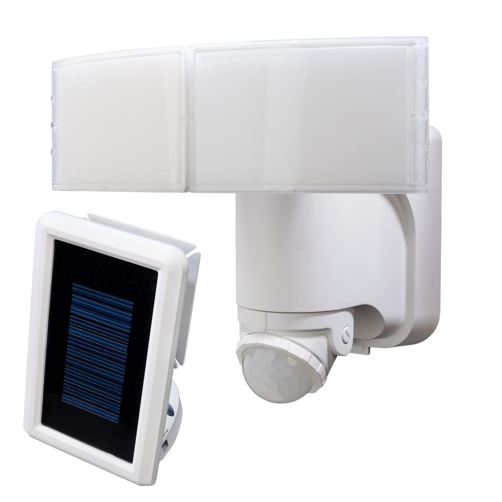 Defiant 180 White Solar Ed Motion Led Security Light With Defiant 180 White Solar Ed Motion Led Security Light With Battery Backup