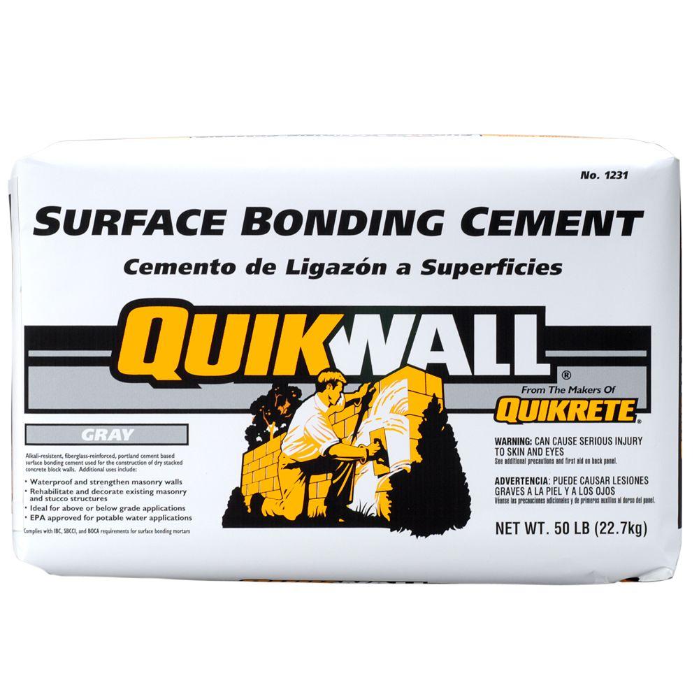 Quikwall 50 lb. Gray Surface-Bonding Cement
