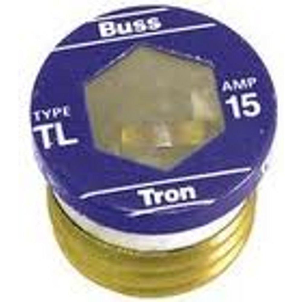 Cooper Bussmann TL Style Plug Fuse 15 Amp (4-Pack)-TL-15PK4 - The Home ...