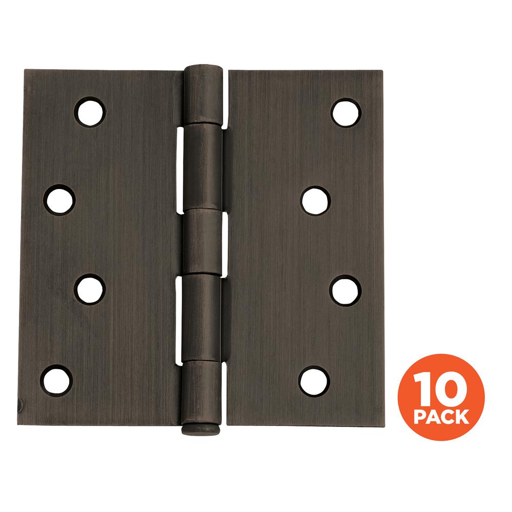 Everbilt 1 2 In X 48 Oil Rubbed Bronze Continuous Hinge 19322 Square Corner Oil Rubbed Bronze Door Hinge Value Pack