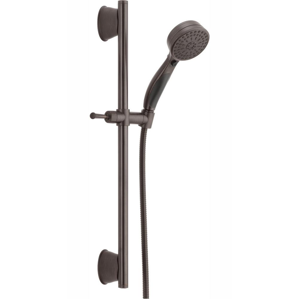 Delta ActivTouch 9-Spray 3.7 in. Single Wall Mount Handheld Shower Head in Venetian Bronze