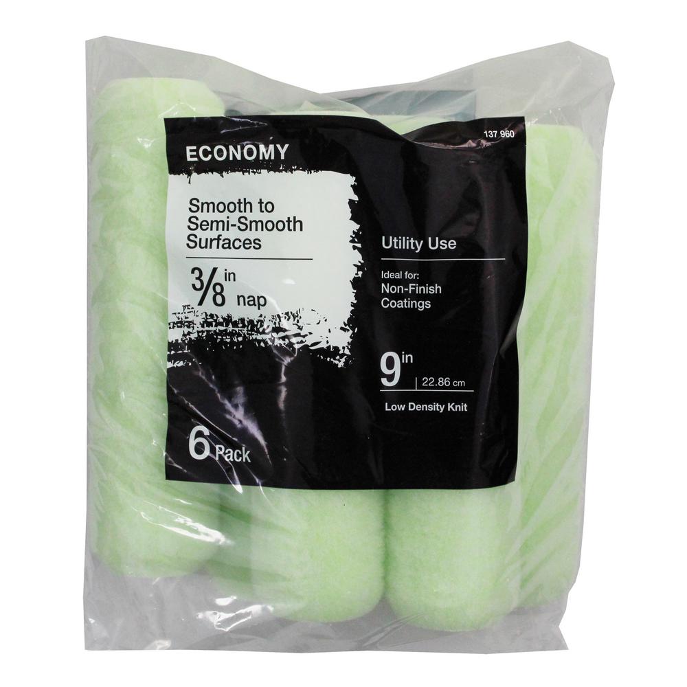 Home & Garden 3/8 nap Thickness Paint Roller Cover 9"