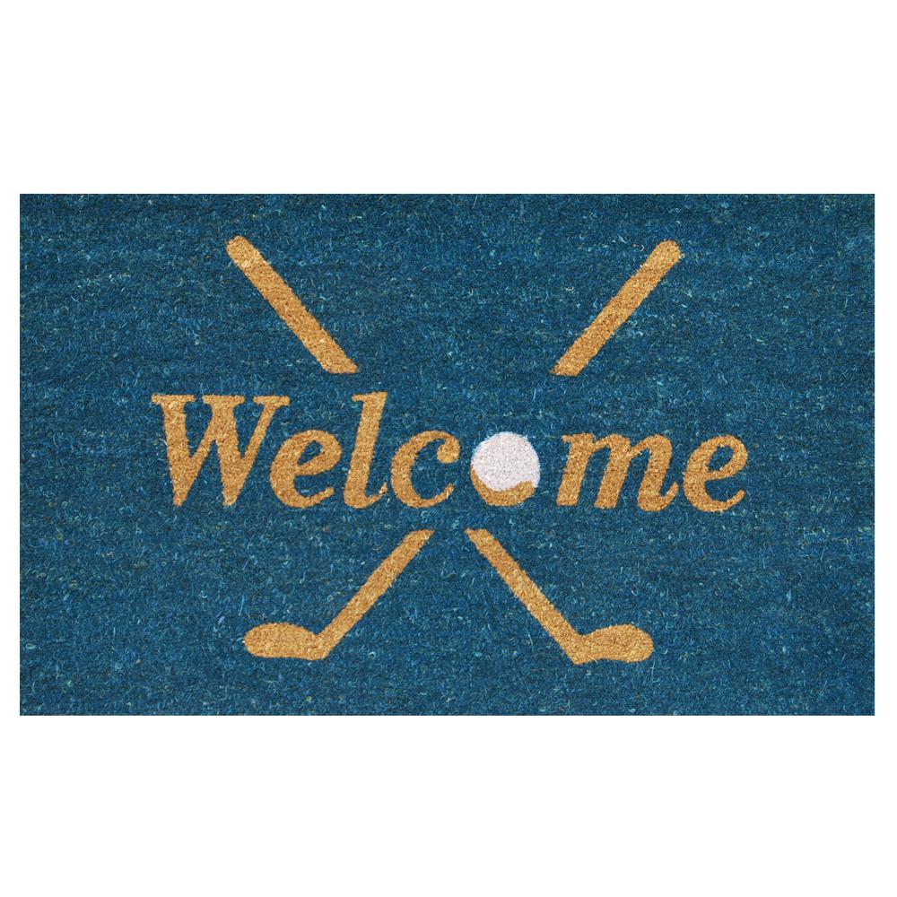 Home More Golf Welcome Door Mat 17 In X 29 In 122142436 The