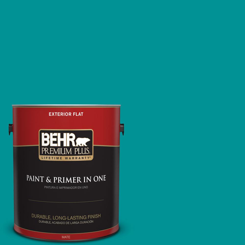 BEHR Premium Plus 1-gal. #P460-6 Paradise Landscape Flat Exterior ...