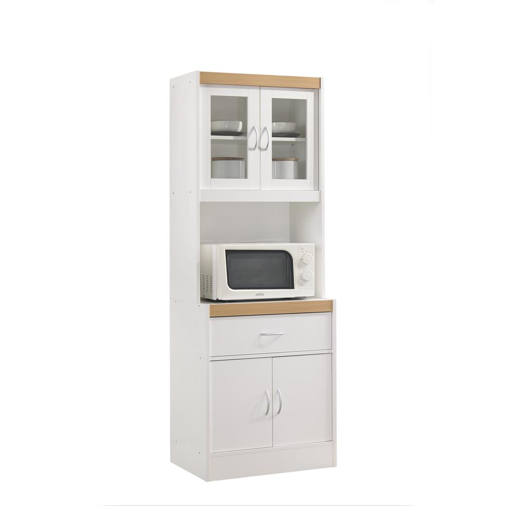 China Cabinet White With Microwave Shelf China Cabinet White With Microwave Shelf