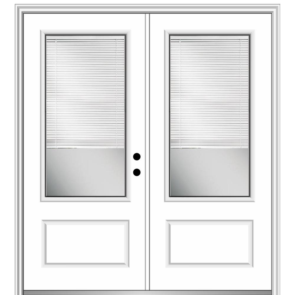Double Door Off White Doors With Glass Fiberglass Doors