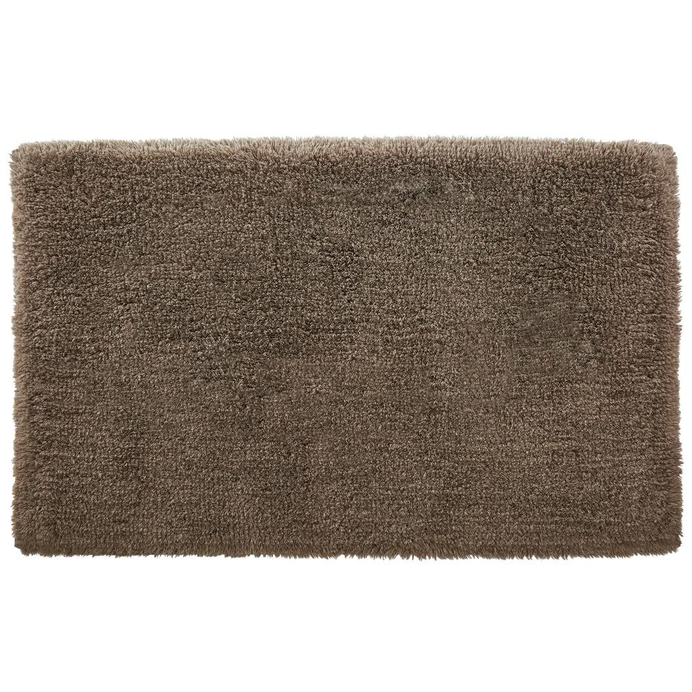 StyleWell Fawn Brown 25 in x 40 in. NonSkid Cotton Bath Rug HMT416_Earth The Home Depot